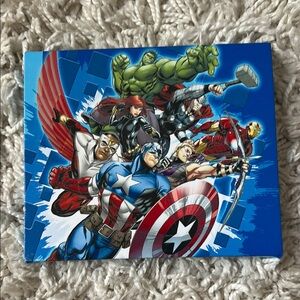 Marvel Superheroes Blue Canvas Art